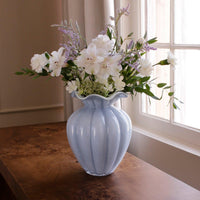Glass Vento Large Vase Periwinkle - Vase Detail | Bone & Brass