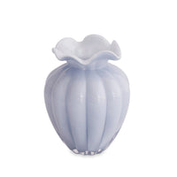 Glass Vento Large Vase Periwinkle | Bone & Brass