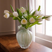 Glass Vento Large Vase Pistachio - Vase Detail | Bone & Brass