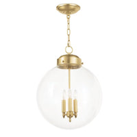 Globe Natural Brass Pendant | Bone & Brass