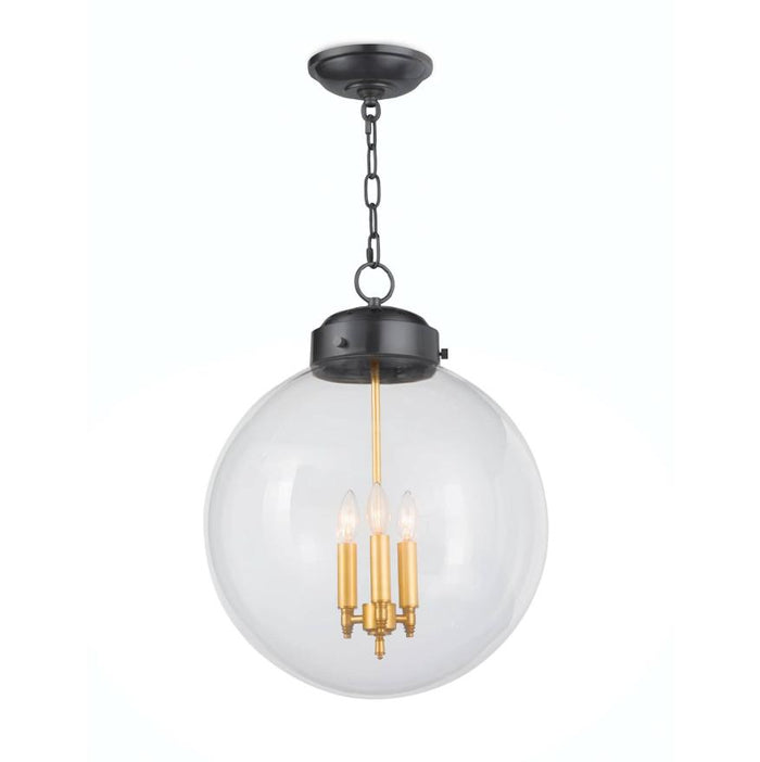 Globe Oil Rubbed Bronze Pendant | Bone & Brass