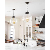 Globe Oil Rubbed Bronze Pendant - Pendant Detail | Bone & Brass