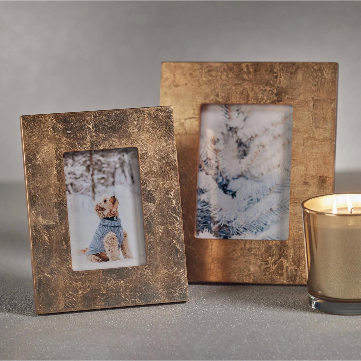 Gold Leaf Photo Frame - Frame Corner Detail | Bone & Brass
