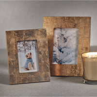 Gold Leaf Photo Frame - Frame Corner Detail | Bone & Brass