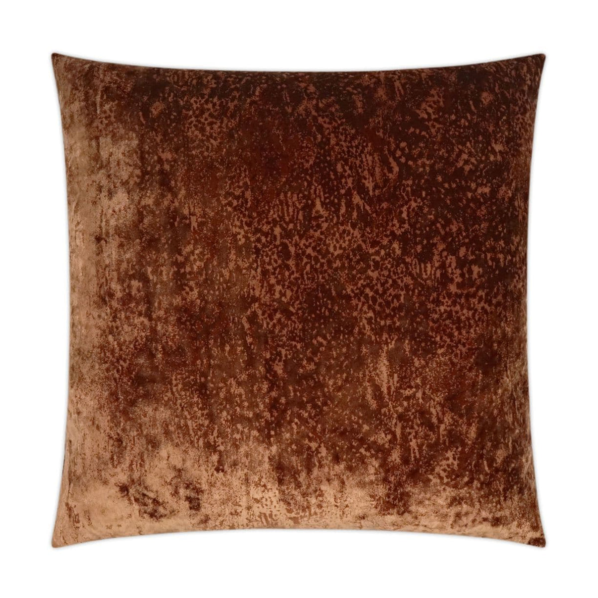 Grated Copper Throw Pillow, a 24x24 luxury designer accent pillow with refined texture and a seamless zippered cover.