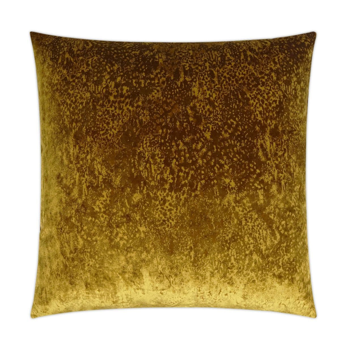Grated Ochre Golden Throw Pillow, a 24x24 luxury designer accent pillow with refined texture.