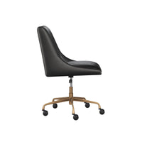 Halden Black & Bronze Office Chair - Chair Detail | Bone & Brass