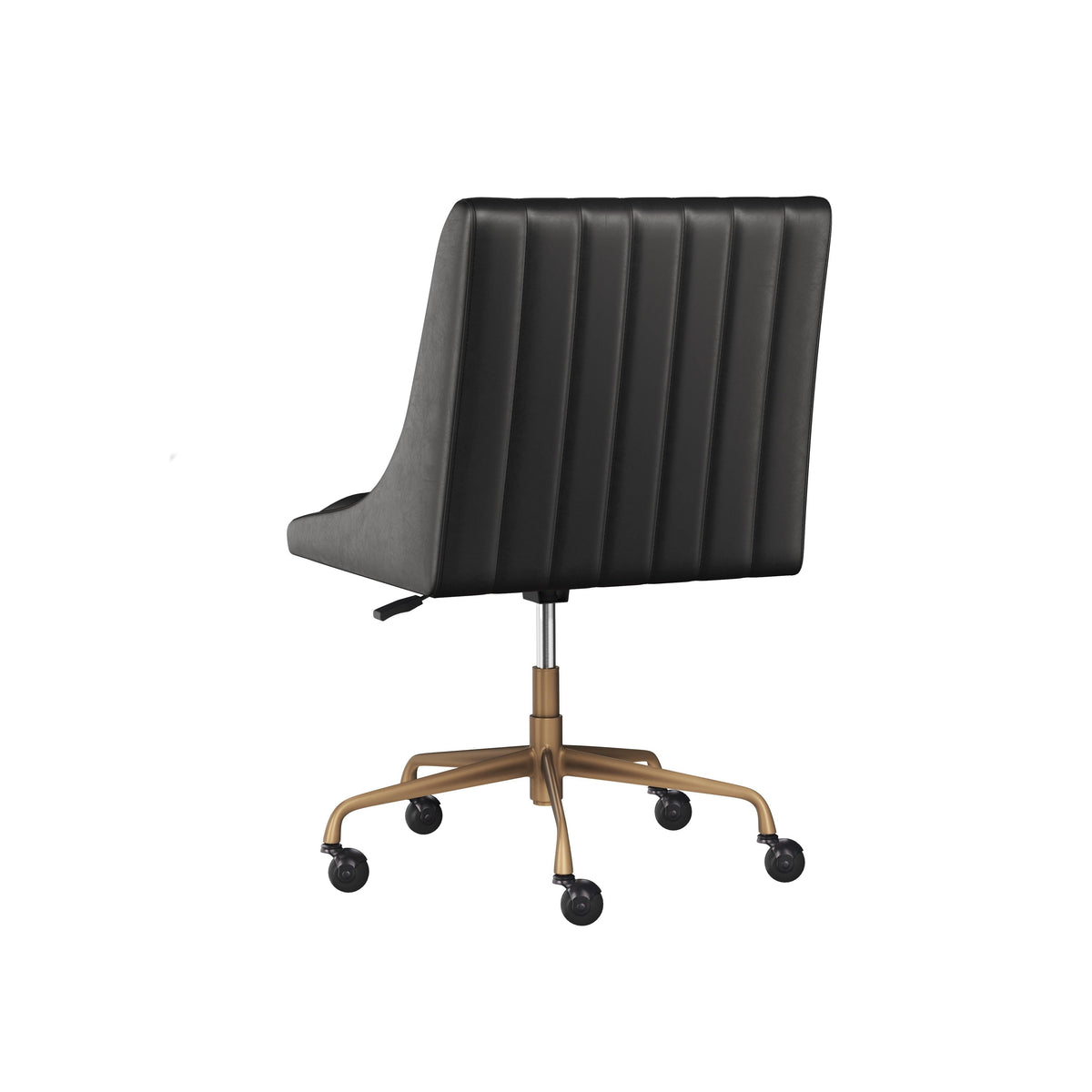 Halden Black & Bronze Office Chair - Chair Upholstery Detail | Bone & Brass