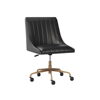 Halden Black & Bronze Office Chair | Bone & Brass