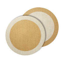 Halo Reversible Round Placemats, Set 4 - Placemat Detail | Bone & Brass