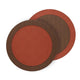 Halo Reversible Round Placemats, Set 4 - Placemat Texture Detail | Bone & Brass