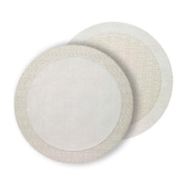 Halo Reversible Round Placemats, Set 4 - Placemat Side View | Bone & Brass
