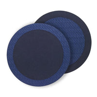 Halo Reversible Round Placemats, Set 4 - Placemat Side View | Bone & Brass