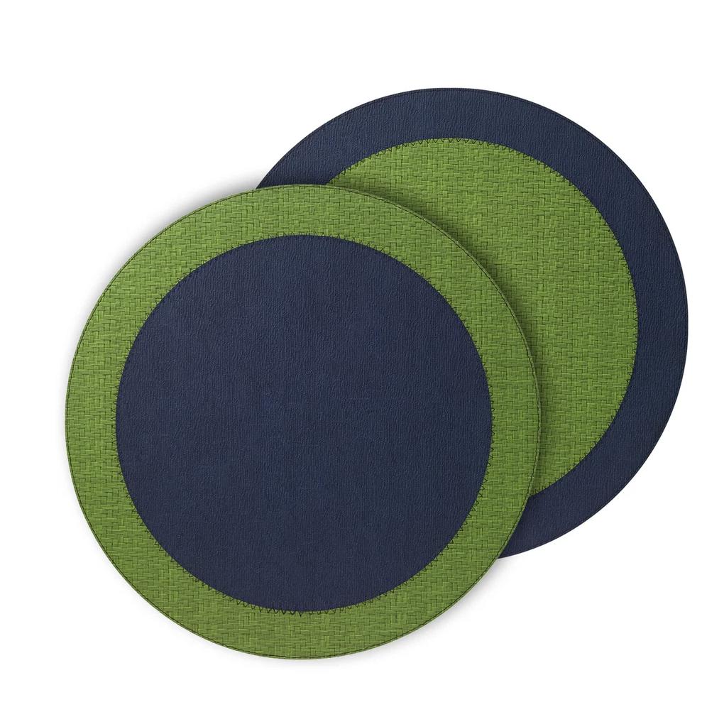 Halo Reversible Round Placemats, Set 4 - Placemat View | Bone & Brass