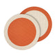 Halo Reversible Round Placemats, Set 4 - Placemat Detail | Bone & Brass