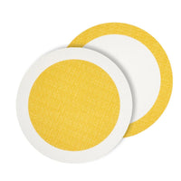 Halo Reversible Round Placemats, Set 4 - Placemat Texture Detail | Bone & Brass