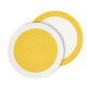 Halo Reversible Round Placemats, Set 4 - Placemat Texture Detail | Bone & Brass