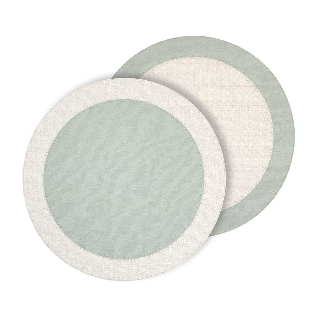 Halo Reversible Round Placemats, Set 4 - Placemat View | Bone & Brass