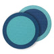 Halo Reversible Round Placemats, Set 4 - Placemat Detail | Bone & Brass