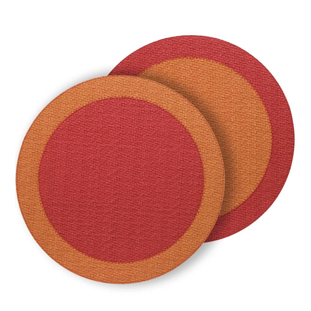 Halo Reversible Round Placemats, Set 4 - Placemat Detail | Bone & Brass