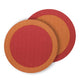 Halo Reversible Round Placemats, Set 4 - Placemat Detail | Bone & Brass