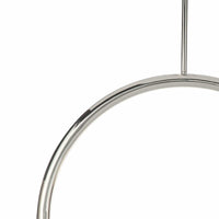 Happy Pendant Large, polished nickel metal frame with a modern, playful design.