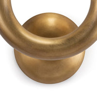 Happy Sconce Right Side in natural brass with a modern, playful design.