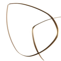 Large Harmony mirror with natural brass overlapping frames, 40x52 inches.