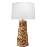 Haven Seagrass Table Lamp | Bone & Brass
