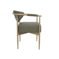 Heloise Dining Armchair - Ivanhoe Pine - Chair Upholstery Detail | Bone & Brass