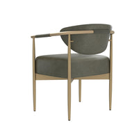 Heloise Dining Armchair - Ivanhoe Pine - Chair View | Bone & Brass