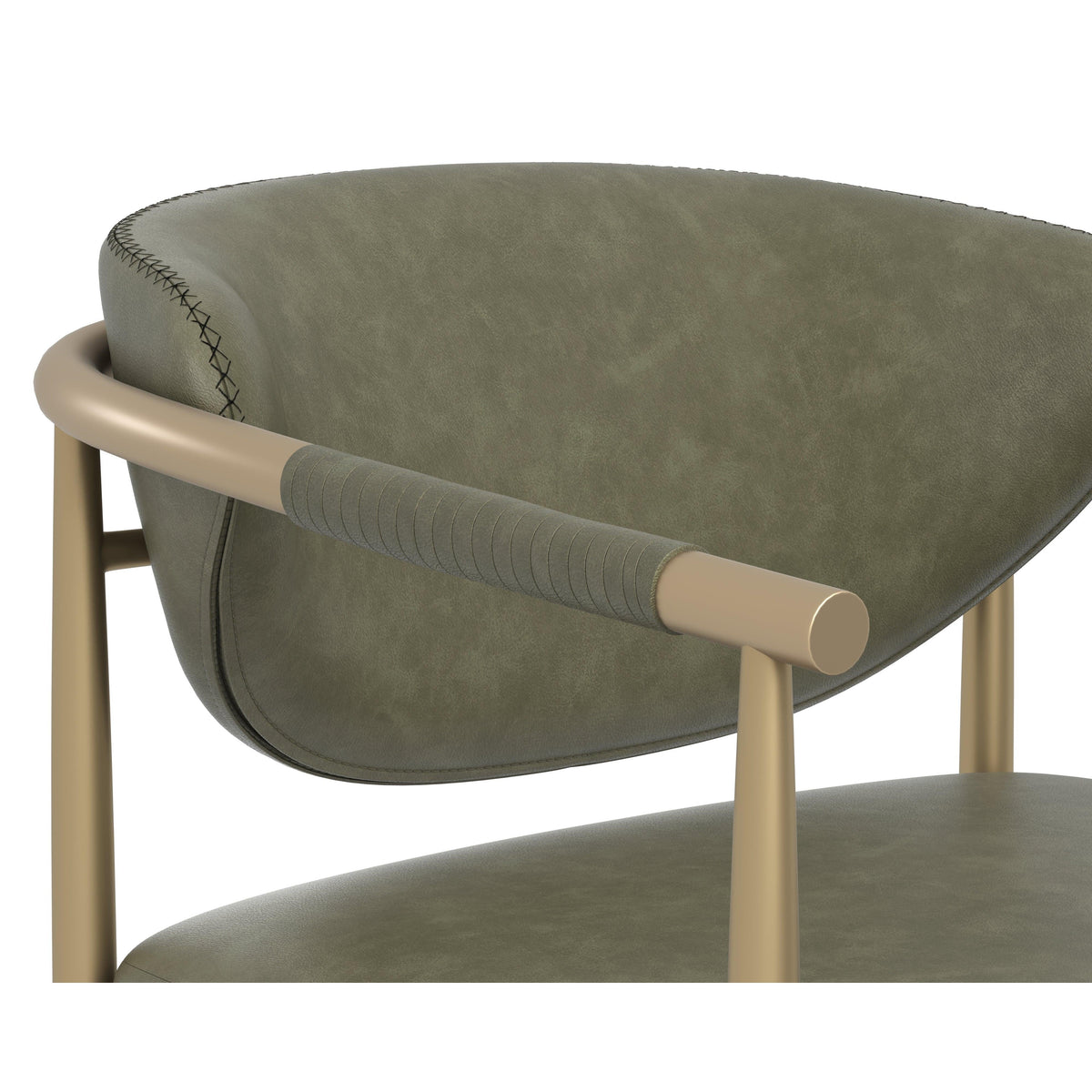 Heloise Dining Armchair - Ivanhoe Pine - Chair Side View | Bone & Brass