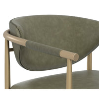 Heloise Dining Armchair - Ivanhoe Pine - Chair Side View | Bone & Brass