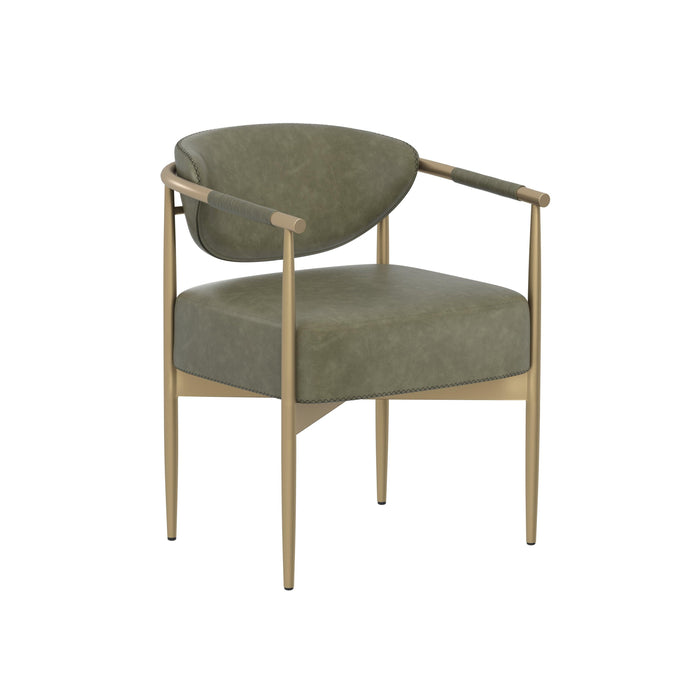 Heloise Dining Armchair - Ivanhoe Pine | Bone & Brass
