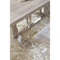 Henry Gray Wood Extension Dining Table - Table Top View | Bone & Brass
