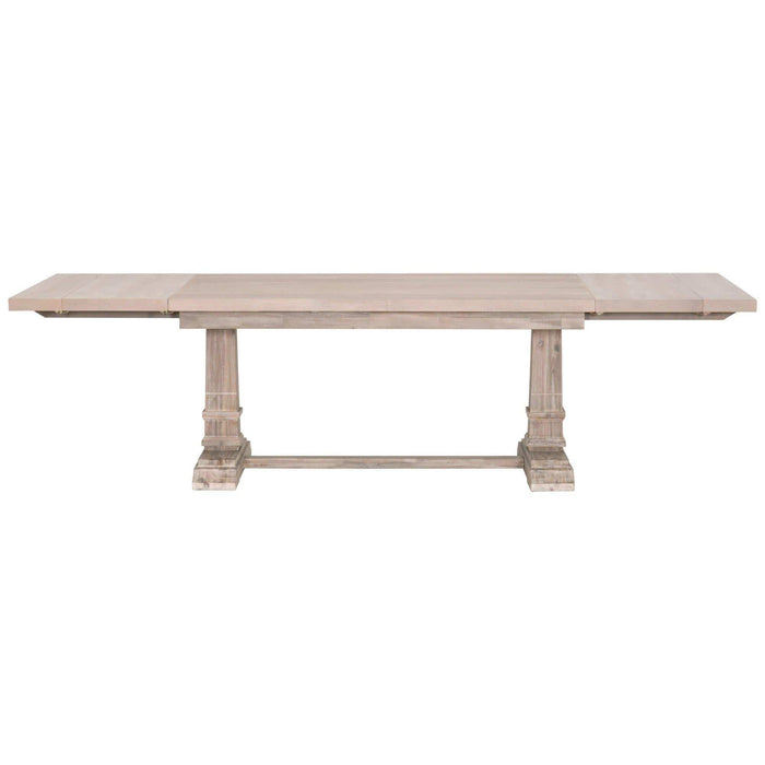 Henry Gray Wood Extension Dining Table | Bone & Brass