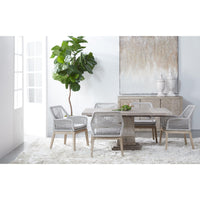 Henry Gray Wood Square Extension Dining Table - Table Detail | Bone & Brass