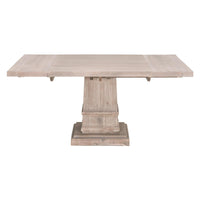 Henry Gray Wood Square Extension Dining Table | Bone & Brass