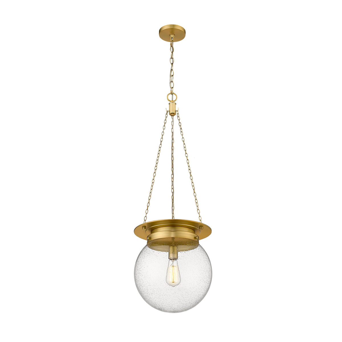 Heritage Brass Calhoun Seedy Glass Pendant