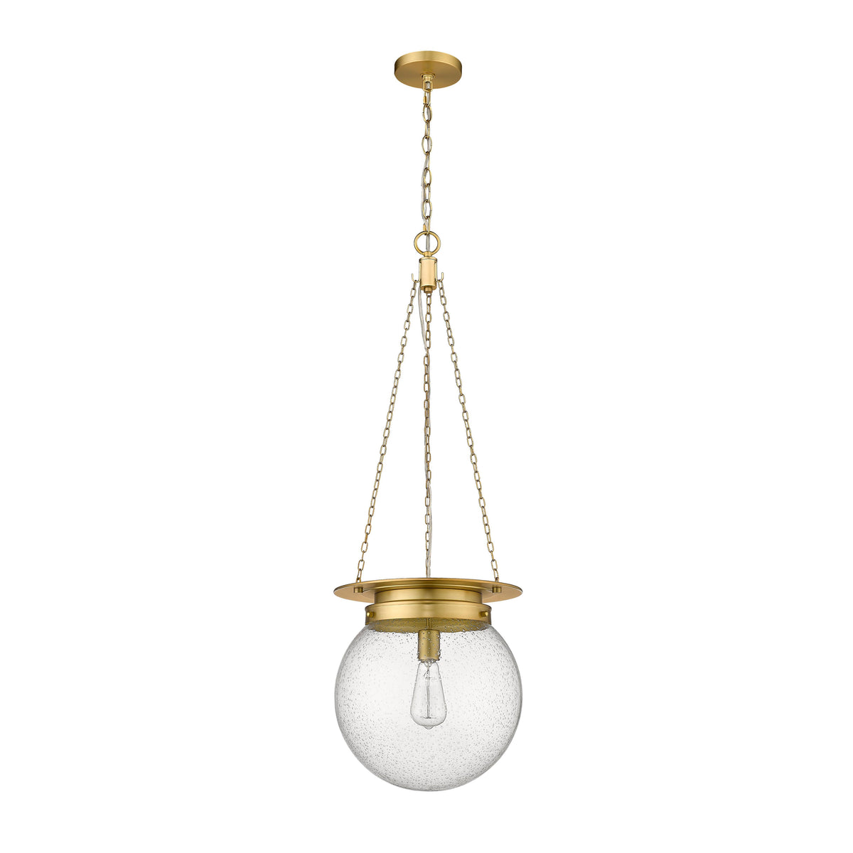 Heritage Brass Calhoun Seedy Glass Pendant