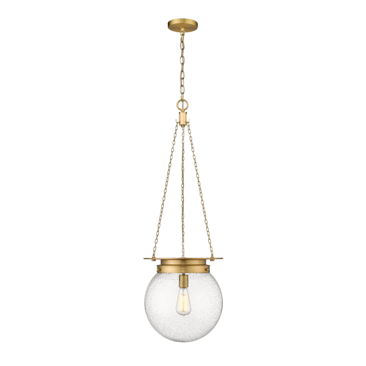 Heritage Brass Calhoun Seedy Glass Pendant