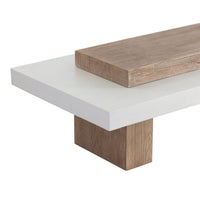 Herriot Concrete Two-Toned Coffee Table - Table Detail | Bone & Brass