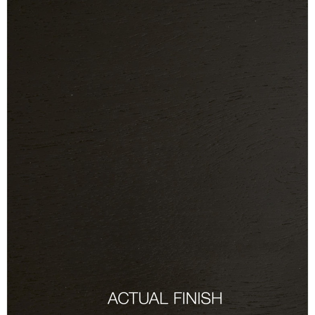 Dark brown wood finish swatch for the Hiland Black & Rattan 1-Drawer Side Table.