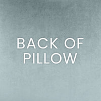 Back of the Holbein Multi Colored Throw Pillow, showing its seamless zippered cover and refined texture.