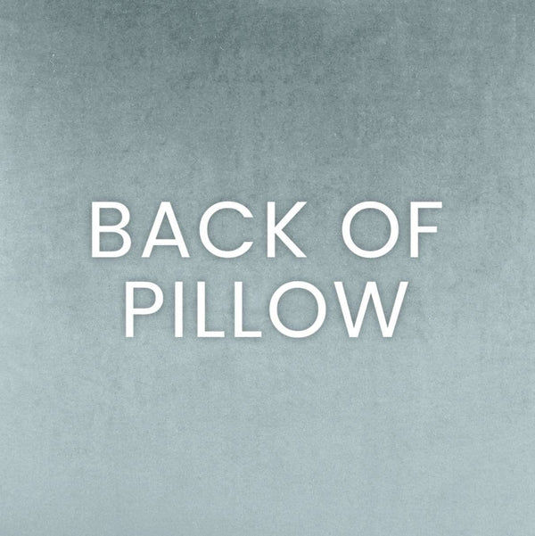 Back of the Holbein Multi Colored Throw Pillow, showing its seamless zippered cover and refined texture.