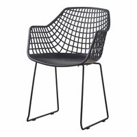 Honolulu Black Outdoor Chair - Outdoor Chair Detail | Bone & Brass