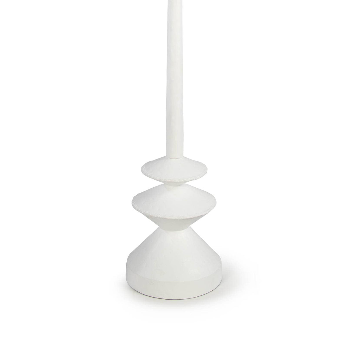 Hope Floor Lamp base with complex curves and a matte white finish.