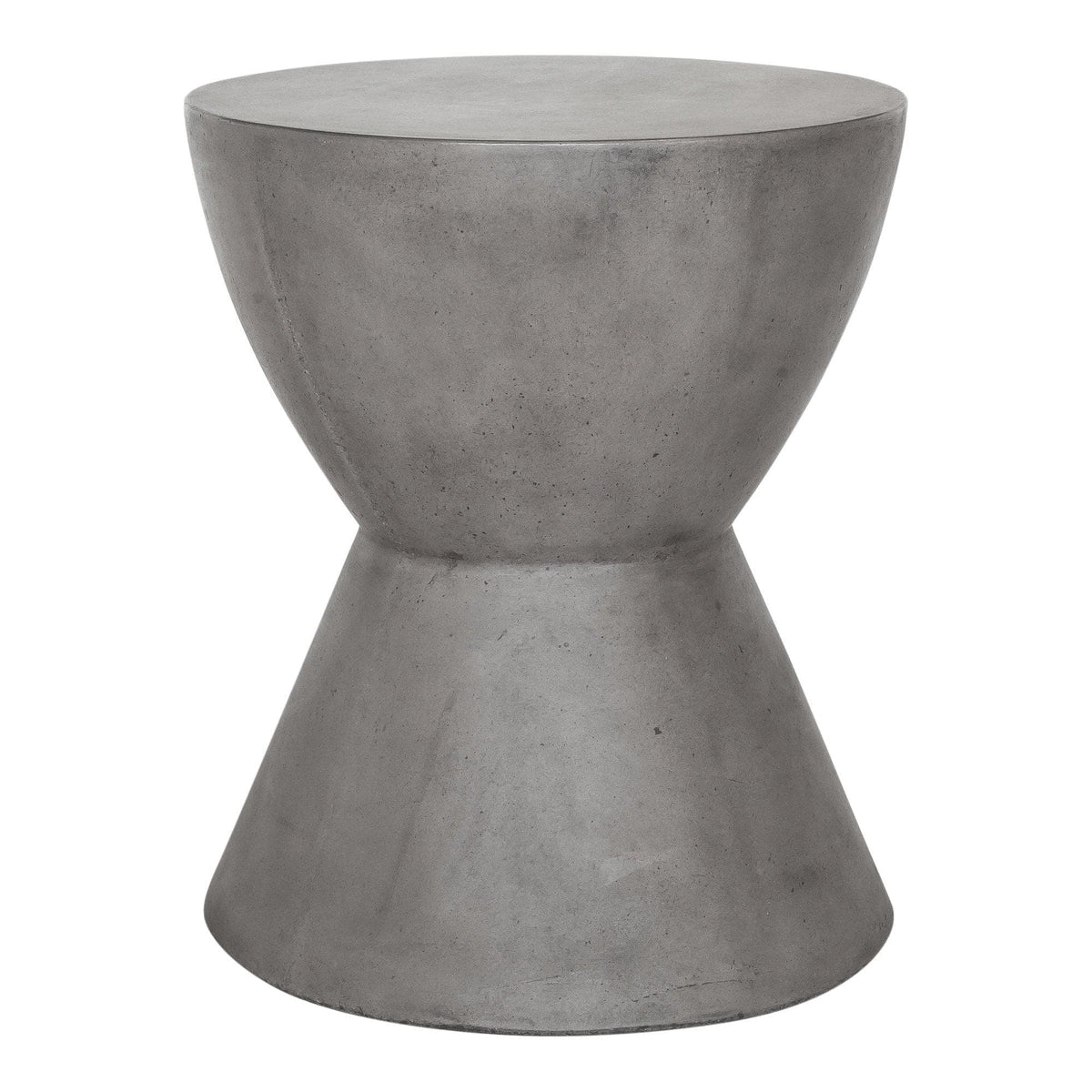 Hourglass Gray Concrete Outdoor Stool | Bone & Brass