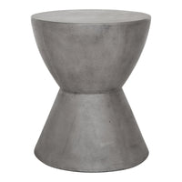 Hourglass Gray Concrete Outdoor Stool | Bone & Brass