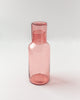 Handblown Hammered Glass Carafe with Lid